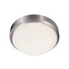 Bliss 13 in. 1-Light Brushed Nickel Flush Mount Kitchen Ceiling Light Fixture with Frosted Shade by Bel Air Lighting -GlowNest Shop brushed nickel bel air lighting flush mount lights 13881 bn 64 1000