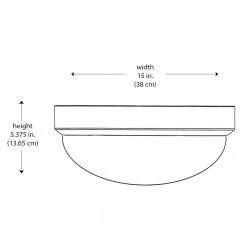 Bliss 15 in. 3-Light Brushed Nickel Flush Mount Kitchen Ceiling Light Fixture with Frosted Shade by Bel Air Lighting 9 Bliss 15 in. 3-Light Brushed Nickel Flush Mount Kitchen Ceiling Light Fixture with Frosted Shade by Bel Air Lighting -GlowNest Shop brushed nickel bel air lighting flush mount lights 13882 bn 4f 1000