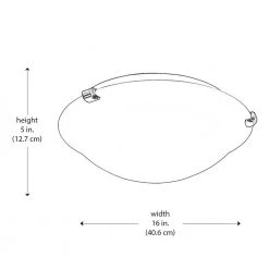 Constellation 16 in. 3-Light Brushed Nickel Flush Mount Kitchen Ceiling Light Fixture with Linen Glass Shade by Bel Air Lighting -GlowNest Shop brushed nickel bel air lighting flush mount lights 58601 bn 4f 1000