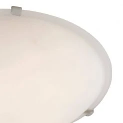 Cullen 20 in. 4-Light Brushed Nickel Flush Mount Kitchen Ceiling Light Fixture with Frosted Glass Shade by Bel Air Lighting -GlowNest Shop brushed nickel bel air lighting flush mount lights 58708 bn c3 1000