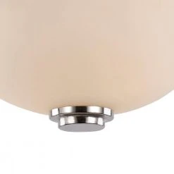 Mod Pod 15 in. 3-Light Brushed Nickel Flush Mount Kitchen Ceiling Light Fixture with Frosted Glass Shade by Bel Air Lighting -GlowNest Shop brushed nickel bel air lighting flush mount lights 70526 15 bn c3 1000