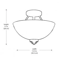 Mod Pod 13.5 in. 2-Light Brushed Nickel Semi Flush Mount Kitchen Ceiling Light Fixture with Frosted Glass Shade by Bel Air Lighting -GlowNest Shop brushed nickel bel air lighting flush mount lights 70527 bn 77 1000