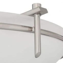 Vitalian 21 in. 3-Light Brushed Nickel Semi Flush Mount Kitchen Ceiling Light Fixture with Marbleized Glass Shade by Bel Air Lighting -GlowNest Shop brushed nickel bel air lighting flush mount lights 8172 bn 66 1000