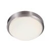 Bliss 11 in. 21-Watt Brushed Nickel Integrated LED Flush Mount Kitchen Ceiling Light Fixture with Frosted Shade by Bel Air Lighting -GlowNest Shop brushed nickel bel air lighting flush mount lights led 13880 bn 64 1000