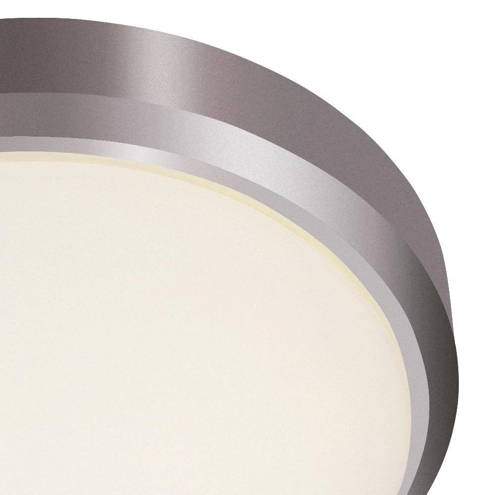 Bliss 11 in. 21-Watt Brushed Nickel Integrated LED Flush Mount Kitchen Ceiling Light Fixture with Frosted Shade by Bel Air Lighting 5 Bliss 11 in. 21-Watt Brushed Nickel Integrated LED Flush Mount Kitchen Ceiling Light Fixture with Frosted Shade by Bel Air Lighting - Image 3