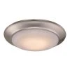 Vanowen 7.5 in. 13-Watt Brushed Nickel Integrated LED Flush Mount Kitchen Ceiling Light Fixture by Bel Air Lighting