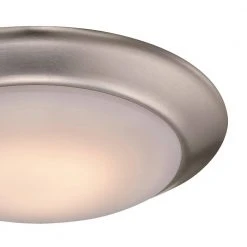 Vanowen 7.5 in. 13-Watt Brushed Nickel Integrated LED Flush Mount Kitchen Ceiling Light Fixture by Bel Air Lighting -GlowNest Shop brushed nickel bel air lighting flush mount lights led 30016 bn c3 1000