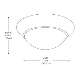 Bolton 12 in. 2-Light Brushed Nickel CFL Flush Mount Kitchen Ceiling Light Fixture with Frosted Glass Shade by Bel Air Lighting -GlowNest Shop brushed nickel bel air lighting flush mount lights pl 57703 bn 77 1000