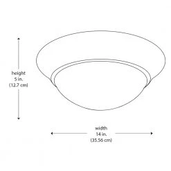 Bolton 14 in. 2-Light Brushed Nickel CFL Flush Mount Kitchen Ceiling Light Fixture with Frosted Glass Shade by Bel Air Lighting -GlowNest Shop brushed nickel bel air lighting flush mount lights pl 57704 bn 77 1000