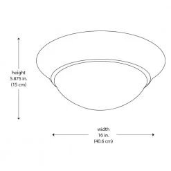 Bolton 16 in. 3-Light Brushed Nickel CFL Flush Mount Kitchen Ceiling Light Fixture with Frosted Glass Shade by Bel Air Lighting -GlowNest Shop brushed nickel bel air lighting flush mount lights pl 57705 bn 77 1000