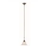 Perkins 1-Light Brushed Nickel Hanging Mini Kitchen Pendant Light with Marbleized Glass Shade by Bel Air Lighting -GlowNest Shop brushed nickel bel air lighting pendant lights 6548 bn 64 1000