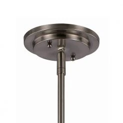 Mod Pod 1-Light Brushed Nickel Hanging Mini Kitchen Pendant Light with Frosted Glass Cylinder Shade by Bel Air Lighting -GlowNest Shop brushed nickel bel air lighting pendant lights 70520 bn 4f 1000