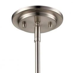 Cahill 1-Light Brushed Nickel Hanging Mini Kitchen Pendant Light with Frosted Glass Shade by Bel Air Lighting -GlowNest Shop brushed nickel bel air lighting pendant lights 70720 bn 1f 1000