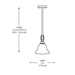 Glasswood 1-Light Brushed Nickel Hanging Mini Kitchen Pendant Light with White Frost Glass Shade by Bel Air Lighting -GlowNest Shop brushed nickel bel air lighting pendant lights 8164 bn 77 1000