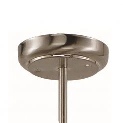 Aspen 1-Light Brushed Nickel Hanging Mini Kitchen Pendant Light with Marbleized Glass Shade by Bel Air Lighting -GlowNest Shop brushed nickel bel air lighting pendant lights 9282 bn 4f 1000