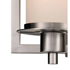 Odyssey 2-Light Brushed Nickel Bathroom Vanity Light Fixture with Frosted Glass Shades by Bel Air Lighting -GlowNest Shop brushed nickel bel air lighting vanity lighting 20042 1 bn c3 1000