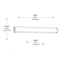 Fawcett 36-Watt Brushed Nickel Integrated LED Bathroom Vanity Light Fixture by Bel Air Lighting -GlowNest Shop brushed nickel bel air lighting vanity lighting 20802 bn 4f 1000