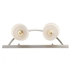 Moonlight 16.5 in. 2-Light Brushed Nickel Bathroom Vanity Light Fixture with Frosted Glass by Bel Air Lighting 17 Moonlight 16.5 in. 2-Light Brushed Nickel Bathroom Vanity Light Fixture with Frosted Glass by Bel Air Lighting -GlowNest Shop brushed nickel bel air lighting vanity lighting 22282 bn 66 1000