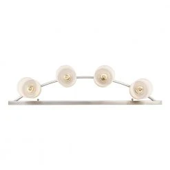 Moonlight 31 in. 4-Light Brushed Nickel Bathroom Vanity Light Fixture with Frosted Glass by Bel Air Lighting 15 Moonlight 31 in. 4-Light Brushed Nickel Bathroom Vanity Light Fixture with Frosted Glass by Bel Air Lighting -GlowNest Shop brushed nickel bel air lighting vanity lighting 22284 bn 66 1000