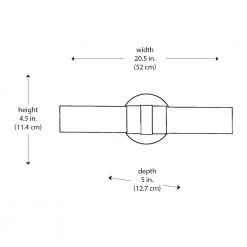 Fusion 20.5 in. 2-Light Brushed Nickel Bathroom Vanity Light Fixture with Frosted Glass by Bel Air Lighting 9 Fusion 20.5 in. 2-Light Brushed Nickel Bathroom Vanity Light Fixture with Frosted Glass by Bel Air Lighting -GlowNest Shop brushed nickel bel air lighting vanity lighting 2910 bn 40 1000