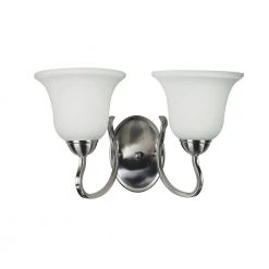 Glasswood 2-Light Brushed Nickel Bathroom Vanity Light Fixture with White Frost Glass Shades by Bel Air Lighting 10 Glasswood 2-Light Brushed Nickel Bathroom Vanity Light Fixture with White Frost Glass Shades by Bel Air Lighting -GlowNest Shop brushed nickel bel air lighting vanity lighting 8161 bn c3 1000
