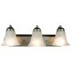 Morgan 3-Light Brushed Nickel CFL Bathroom Vanity Light Fixture with Marbleized Glass Shades by Bel Air Lighting -GlowNest Shop brushed nickel bel air lighting vanity lighting pl 3503 bn 64 1000