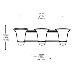 Morgan 3-Light Brushed Nickel CFL Bathroom Vanity Light Fixture with Marbleized Glass Shades by Bel Air Lighting -GlowNest Shop brushed nickel bel air lighting vanity lighting pl 3503 bn 77 1000