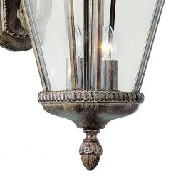 Covington 2-Light Burnished Rust Outdoor Wall Light Sconce Lantern with Clear Glass by Bel Air Lighting -GlowNest Shop burnished rust bel air lighting outdoor sconces 5150 brt 4f 1000