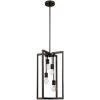 Eastwood 4-Light Dark Bronze Hanging Kitchen Pendant Light with Rectangular Metal Shade by Bel Air Lighting -GlowNest Shop dark bronze bel air lighting chandeliers pnd 999 64 1000