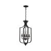 Hillcrest 12 in. 4-Light Matte Black Traditional Hanging Kitchen Pendant Light with Metal Shade by Bel Air Lighting 1 Hillcrest 12 in. 4-Light Matte Black Traditional Hanging Kitchen Pendant Light with Metal Shade by Bel Air Lighting -GlowNest Shop matte black bel air lighting chandeliers 11214 mb 64 1000