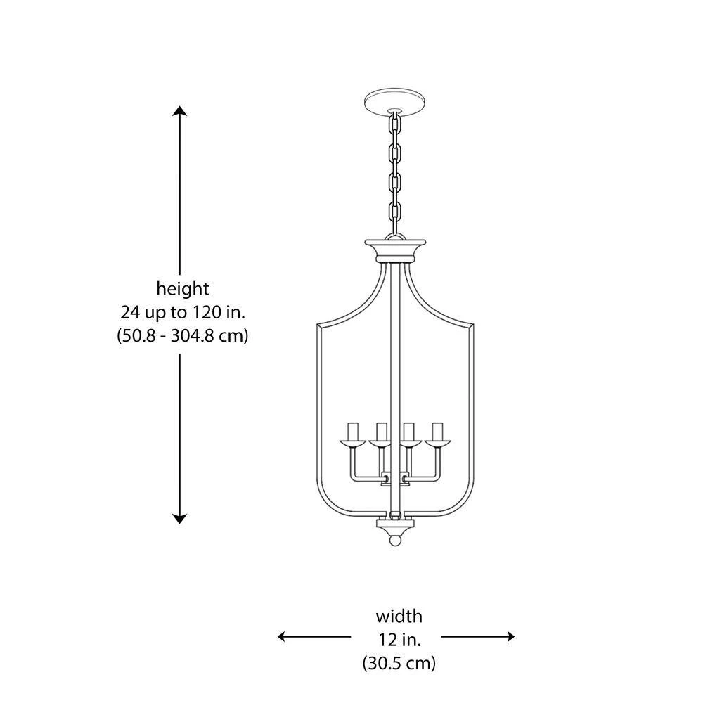 Hillcrest 12 in. 4-Light Matte Black Traditional Hanging Kitchen Pendant Light with Metal Shade by Bel Air Lighting 7 Hillcrest 12 in. 4-Light Matte Black Traditional Hanging Kitchen Pendant Light with Metal Shade by Bel Air Lighting - Image 5
