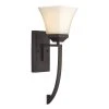 Cameo 1-Light Oil Rubbed Bronze Wall Sconce Light Fixture with Frosted Glass Shade by Bel Air Lighting -GlowNest Shop oil rubbed bronze bel air lighting vanity lighting 70641 rob 64 1000