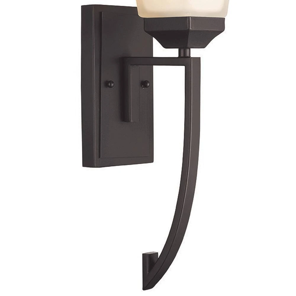 Cameo 1-Light Oil Rubbed Bronze Wall Sconce Light Fixture with Frosted Glass Shade by Bel Air Lighting 6 Cameo 1-Light Oil Rubbed Bronze Wall Sconce Light Fixture with Frosted Glass Shade by Bel Air Lighting - Image 4