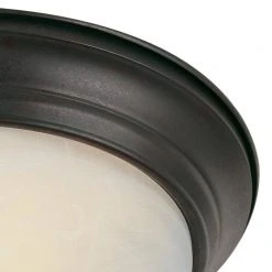 Browns 11 in. 2-Light Oiled Bronze Flush Mount Kitchen Ceiling Light Fixture with White Marbleized Glass Shade by Bel Air Lighting 10 Browns 11 in. 2-Light Oiled Bronze Flush Mount Kitchen Ceiling Light Fixture with White Marbleized Glass Shade by Bel Air Lighting -GlowNest Shop oiled bronze bel air lighting flush mount lights 13617 rob c3 1000