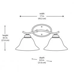 Hollyslope 2-Light Oil Rubbed Bronze Bathroom Vanity Light Fixture with Marbleized Glass Shades by Bel Air Lighting -GlowNest Shop oiled bronze bel air lighting vanity lighting 2826 rob 77 1000