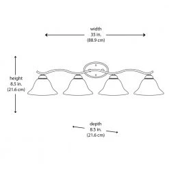 Hollyslope 4-Light Oil Rubbed Bronze Bathroom Vanity Light Fixture with Marbleized Glass Shades by Bel Air Lighting -GlowNest Shop oiled bronze bel air lighting vanity lighting 2828 rob 77 1000