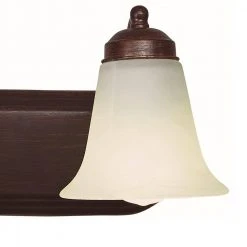 Cabernet Collection 2-Light Oiled Bronze Bathroom Vanity Light Fixture with White Marbleized Shades by Bel Air Lighting -GlowNest Shop oiled bronze bel air lighting vanity lighting 3502 rob 4f 1000