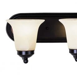 Cabernet Collection 5-Light Oiled Bronze Bathroom Vanity Light Fixture with White Marbleized Shade by Bel Air Lighting -GlowNest Shop oiled bronze bel air lighting vanity lighting 3505 rob 4f 1000