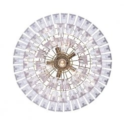 Tranquility 9-Light Polished Brass Tiered Chandelier for Dining Room with Beveled Acrylic Crystal Shade by Bel Air Lighting -GlowNest Shop polished brass bel air lighting chandeliers 9647 pb 66 1000