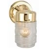 Quinn 1-Light Polished Brass Outdoor Wall Light Sconce Lantern with Clear Glass by Bel Air Lighting 1 Quinn 1-Light Polished Brass Outdoor Wall Light Sconce Lantern with Clear Glass by Bel Air Lighting -GlowNest Shop polished brass bel air lighting outdoor sconces 4900 pb 64 1000