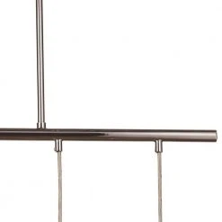 5-Light Polished Chrome Spiral Socket Hanging Kitchen Island Pendant Light with Clear Glass Shades by Bel Air Lighting -GlowNest Shop polished chrome bel air lighting chandeliers pnd 2079 pc 4f 1000