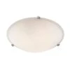 Cullen 12 in. 2-Light Polished Chrome Flush Mount Kitchen Ceiling Light Fixture with Frosted Glass Shade by Bel Air Lighting -GlowNest Shop polished chrome bel air lighting flush mount lights 58706 pc 64 1000