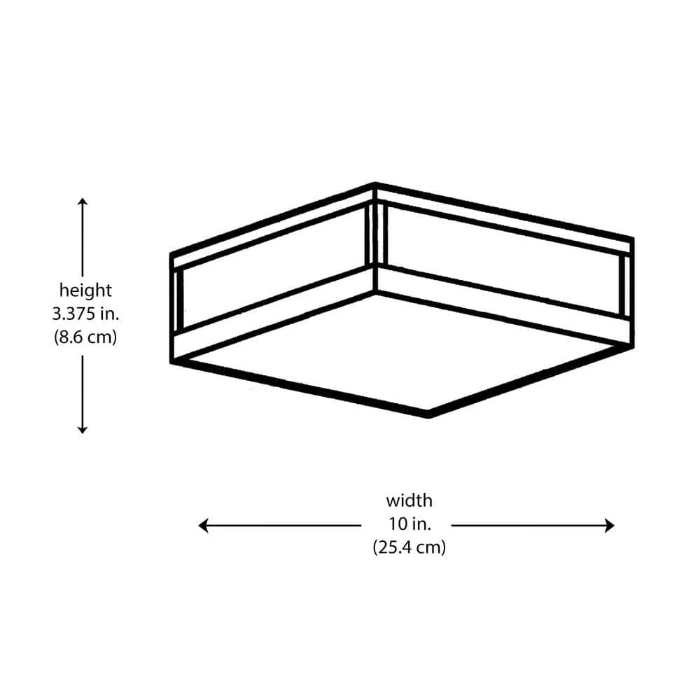 Montgomery 10 in. Polished Chrome Integrated LED Flush Mount Kitchen Ceiling Light Fixture with Acrylic Shade by Bel Air Lighting 5 Montgomery 10 in. Polished Chrome Integrated LED Flush Mount Kitchen Ceiling Light Fixture with Acrylic Shade by Bel Air Lighting - Image 3