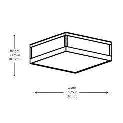 Montgomery 15.75 in. Polished Chrome Integrated LED Flush Mount Kitchen Ceiling Light Fixture with Acrylic Shade by Bel Air Lighting -GlowNest Shop polished chrome bel air lighting flush mount lights led 30067 pc 77 1000