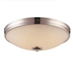 15 in. 24-Watt Equivalent Polished Chrome Integrated LED Flush Mount Kitchen Ceiling Light Fixture by Bel Air Lighting