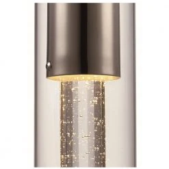 9-Watt Integrated LED Polished Chrome Hanging Mini Kitchen Pendant Light with Clear Glass Shade by Bel Air Lighting -GlowNest Shop polished chrome bel air lighting pendant lights mdn 1460 4f 1000