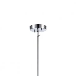 Crosby 1-Light Polished Chrome Shaded Hanging Mini Kitchen Pendant Light with Frosted Glass Shade by Bel Air Lighting -GlowNest Shop polished chrome bel air lighting pendant lights pnd 2176 pc 1f 1000