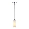 Crosby 1-Light Polished Chrome Shaded Hanging Mini Kitchen Pendant Light with Frosted Glass Shade by Bel Air Lighting -GlowNest Shop polished chrome bel air lighting pendant lights pnd 2176 pc 64 1000