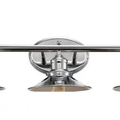 Griswald 3-Light Polished Chrome Bathroom Vanity Light Fixture with Metal Shades by Bel Air Lighting -GlowNest Shop polished chrome bel air lighting vanity lighting 20513 pc c3 1000