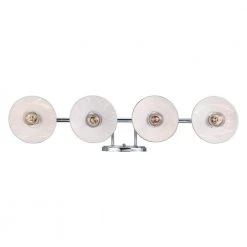 Griswald 4-Light Polished Chrome Bathroom Vanity Light Fixture with Metal Shades by Bel Air Lighting -GlowNest Shop polished chrome bel air lighting vanity lighting 20514 pc 1d 1000